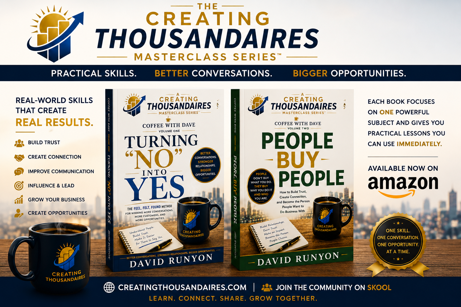 Creating Thousandaires Masterclass Series featuring Turning No Into Yes and People Buy People